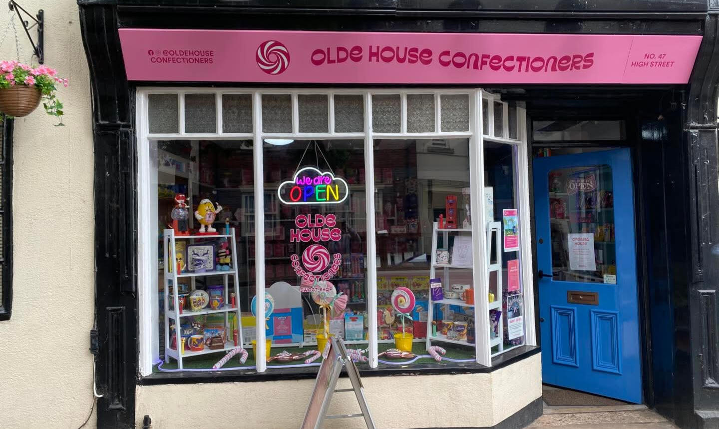 The Olde House Confectioners Shop Front The frontage of The Olde House Confectioners Sweet Shop in Kinver.